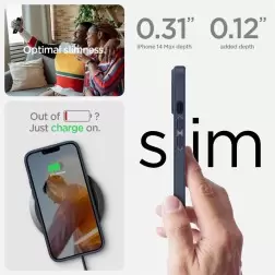 Spigen Crystal Hybrid, tamsiai mėlyna - iPhone 14 Plus