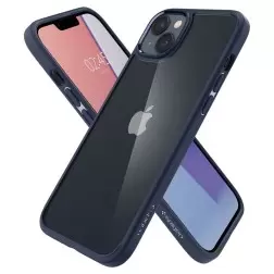 Spigen Crystal Hybrid, tamsiai mėlyna - iPhone 14 Plus