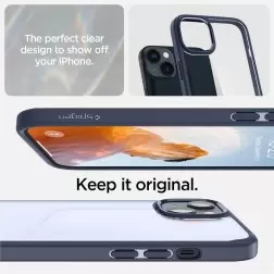 Spigen Crystal Hybrid, tamsiai mėlyna - iPhone 14 Plus