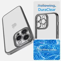 Spigen Optik Crystal, krominharmaa - iPhone 14 Pro