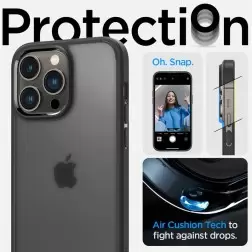 Spigen Ultra Hybrid, šaltas juodas - iPhone 14 Pro Max
