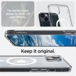 Spigen Crystal Hybrid MagSafe, white - iPhone 14 Plus