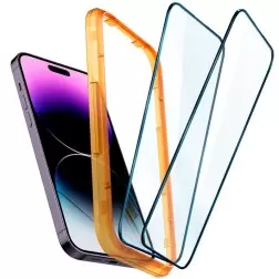 Ekrano apsauga Spigen tR Align Master 2 Pack, FC black - iPhone 14 Pro Max