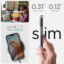 Spigen Crystal Hybrid, kristalas skaidrus - iPhone 14