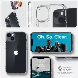 Spigen Crystal Hybrid, kristalas skaidrus - iPhone 14