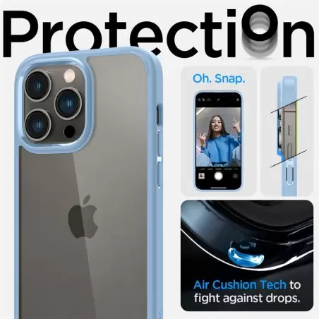 Spigen Crystal Hybrid, sierra sinine - iPhone 14 Pro