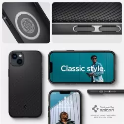 Spigen Mag Armor MagSafe, matinis juodas - iPhone 14
