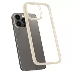 Spigen Crystal Hybrid, smėlio bežė - iPhone 14 Pro Max