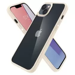 Spigen Crystal Hybrid, smėlio bežė - iPhone 14 Plus