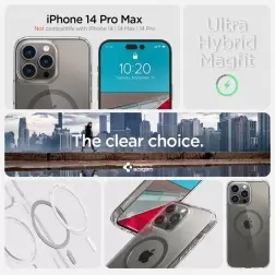 Spigen Ultra Hybrid MagSafe, grafitas - iPhone 14 Pro Max