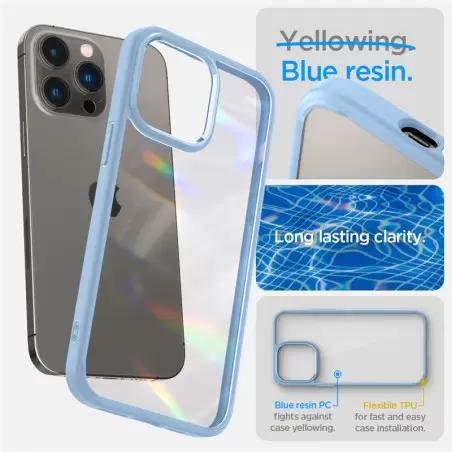 Spigen Crystal Hybrid, sierra sinine - iPhone 14 Pro Max