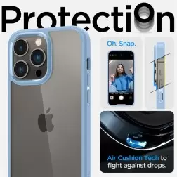 Spigen Crystal Hybrid, siera mėlyna - iPhone 14 Pro Max
