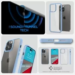 Spigen Crystal Hybrid, siera mėlyna - iPhone 14 Pro Max