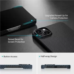 Pitaka MagEZ 3 600D case, black/grey - iPhone 14 Plus