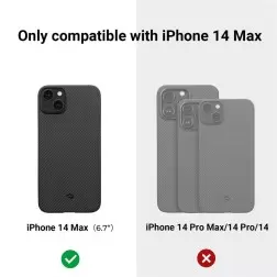 Pitaka MagEZ 3 600D case, black/grey - iPhone 14 Plus