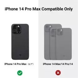 Pitaka MagEZ 3 600D dėklas, juoda/pilka - iPhone 14 Pro Max