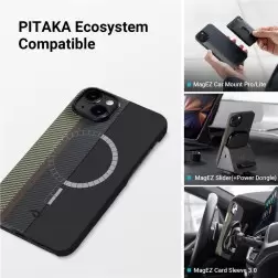 Pitaka Fusion Weaving MagEZ Case 3, overture - iPhone 14 Plus