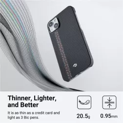 Pitaka Fusion Weaving MagEZ Case 3, rhapsody - iPhone 14 Plus