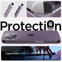 Spigen Stiklo Optik 2 paketas, skaidrus - iPhone 14 Pro/iPhone 14 Pro Max