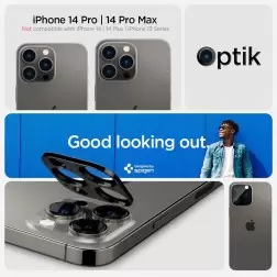 Spigen Glass tR Optik 2 Pack, black - iPhone 16/15/14 Pro / 16/15/14 Pro Max