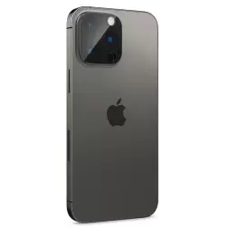 Spigen Stiklas tR Optik 2 paketą, juoda - iPhone 16/15/14 Pro / 16/15/14 Pro Max