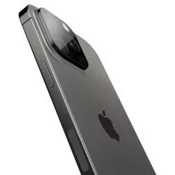 Spigen Stiklas tR Optik 2 paketą, juoda - iPhone 16/15/14 Pro / 16/15/14 Pro Max