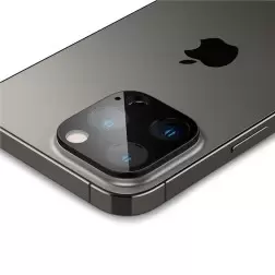 Spigen Stiklas tR Optik 2 paketą, juoda - iPhone 16/15/14 Pro / 16/15/14 Pro Max