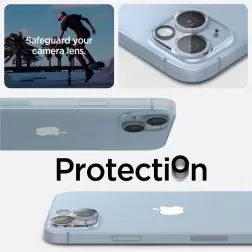 Spigen Stiklo Optika 2 paketas, skaidrus - iPhone 14/iPhone 14 Plus
