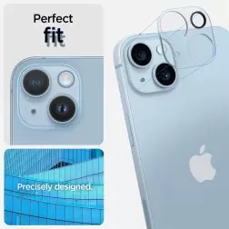 Spigen Stiklo Optika 2 paketas, skaidrus - iPhone 14/iPhone 14 Plus