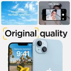 Spigen Stiklo Optika 2 paketas, skaidrus - iPhone 14/iPhone 14 Plus