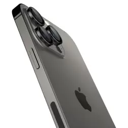 Spigen Stiklinė tR EZ Fit Optik Pro 2 paketas, juoda - iPhone 16/15/14 Pro / 16/15/14 Pro Max