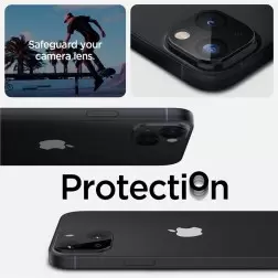 Spigen Stiklo Optik 2 paketas, juoda - iPhone 14/iPhone 14 Plus