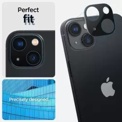 Spigen Stiklo Optik 2 paketas, juoda - iPhone 14/iPhone 14 Plus