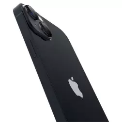 Spigen Stiklas EZ Fit Optik Pro 2 pakuotė, juoda - iPhone 15/15 Plus/14/14 Plus
