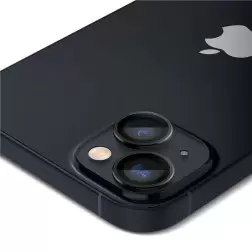 Spigen Stiklas EZ Fit Optik Pro 2 pakuotė, juoda - iPhone 15/15 Plus/14/14 Plus