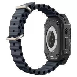 Spigen Rugged Armor, juoda - Apple Watch Ultra 2/Ultra 49mm