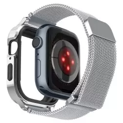 Spigen Metal Fit Pro, sidabrinė - Apple Watch 9/8/7 45mm