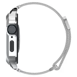 Spigen Metal Fit Pro, sidabrinė - Apple Watch 9/8/7 45mm
