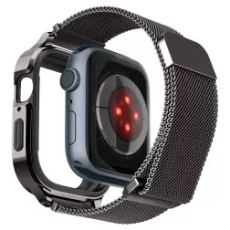 Spigen Metal Fit Pro, grafitas - Apple Watch 9/8/7 45mm