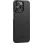 Pitaka MagEZ 4 1500D dėklas, juoda/pilka džinsinė medžiaga - iPhone 15 Pro