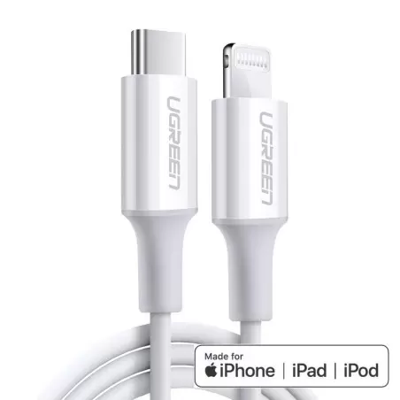 Ugreen USB-C–Lightning MFi-kaabel, 1 m