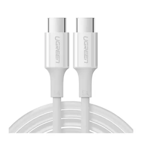 UGREEN USB-C - USB-C 1m kabelis, baltas
