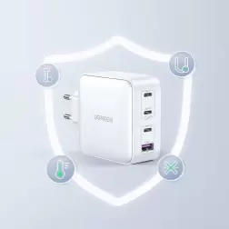 Universalus sieninis įkroviklis Ugreen CD226 Nexode, 4x lizdų, 100W, baltas