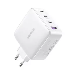 Universalus sieninis įkroviklis Ugreen CD226 Nexode, 4x lizdų, 100W, baltas