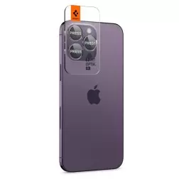 Spigen Glass EZ Fit Optik Pro 2 Pack, deep purple - iPhone 14 Pro/iPhone 14 Pro Max