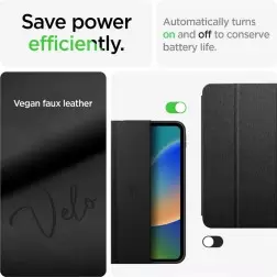 Spigen Urban Fit, juoda - iPad 10.9" 2022