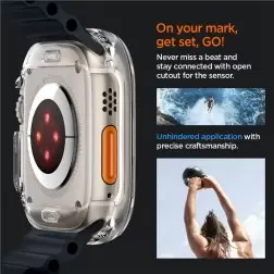 Spigen Ultra Hybrid, skaidrus - Apple Watch Ultra 2/Ultra 49mm