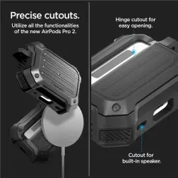 Spigen Sunkusis Armor MagSafe, juoda - AirPods Pro 2