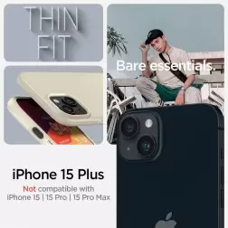 Spigen Thin Fit, mute beige - iPhone 15 Plus