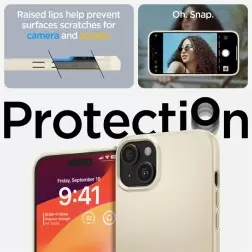 Spigen Thin Fit, mute beige - iPhone 15 Plus